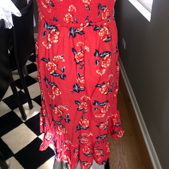 NWT justice orange/red flowers dress size 8 - Picture 7 of 10